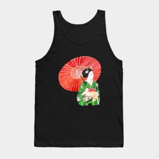 Red parasol geisha Tank Top